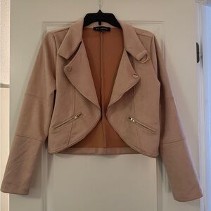 Blu Pepper Pink Women's Blazer Jacket